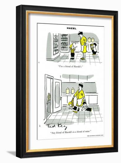 Hazel Cartoon-Ted Key-Framed Giclee Print