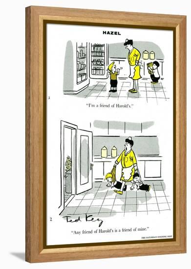 Hazel Cartoon-Ted Key-Framed Premier Image Canvas