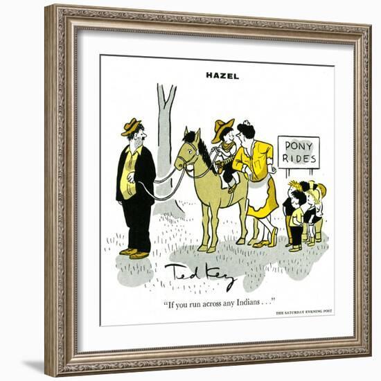 Hazel Cartoon-Ted Key-Framed Giclee Print