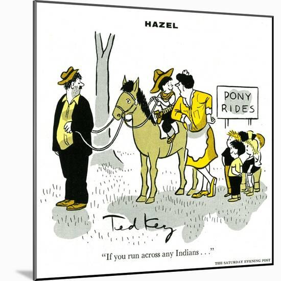 Hazel Cartoon-Ted Key-Mounted Giclee Print