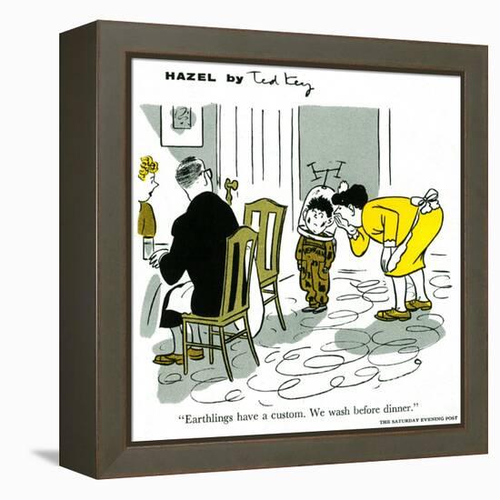 Hazel Cartoon-Ted Key-Framed Premier Image Canvas