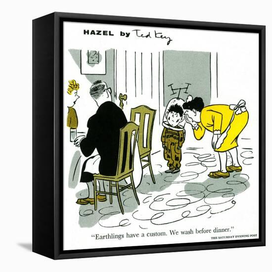 Hazel Cartoon-Ted Key-Framed Premier Image Canvas