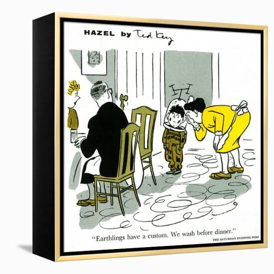 Hazel Cartoon-Ted Key-Framed Premier Image Canvas