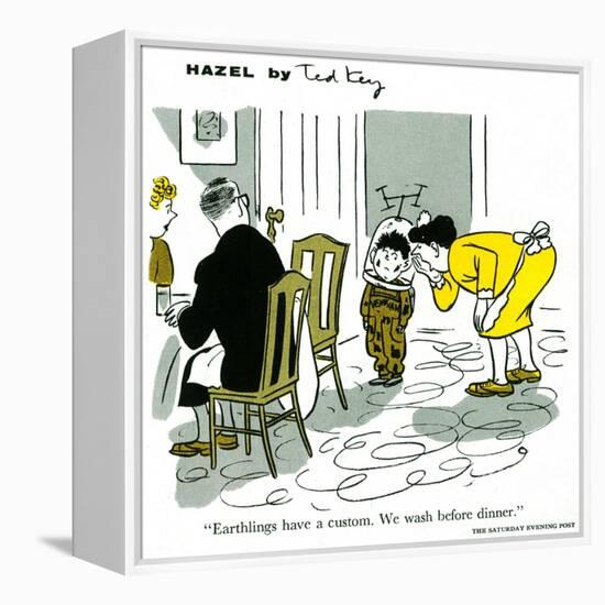 Hazel Cartoon-Ted Key-Framed Premier Image Canvas