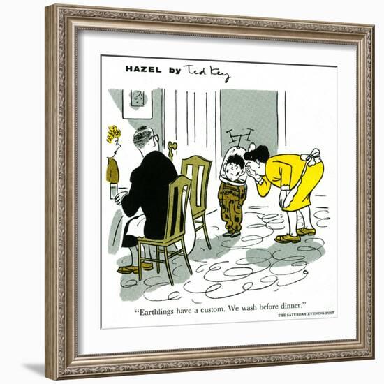 Hazel Cartoon-Ted Key-Framed Giclee Print