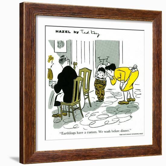 Hazel Cartoon-Ted Key-Framed Giclee Print