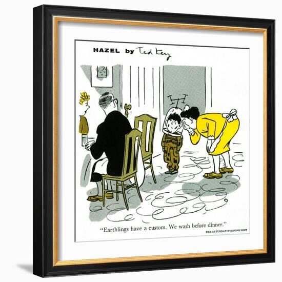 Hazel Cartoon-Ted Key-Framed Giclee Print