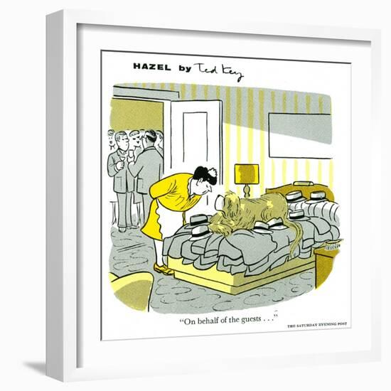 Hazel Cartoon-Ted Key-Framed Giclee Print