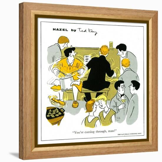 Hazel Cartoon-Ted Key-Framed Premier Image Canvas