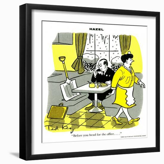 Hazel Cartoon-Ted Key-Framed Giclee Print