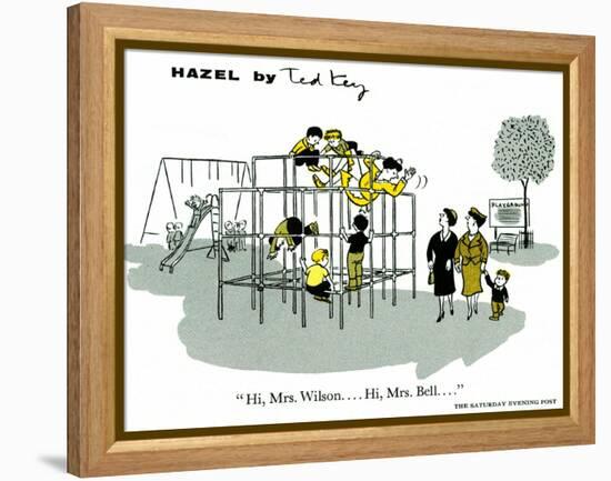 Hazel Cartoon-Ted Key-Framed Premier Image Canvas