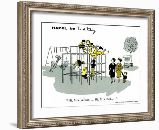 Hazel Cartoon-Ted Key-Framed Giclee Print