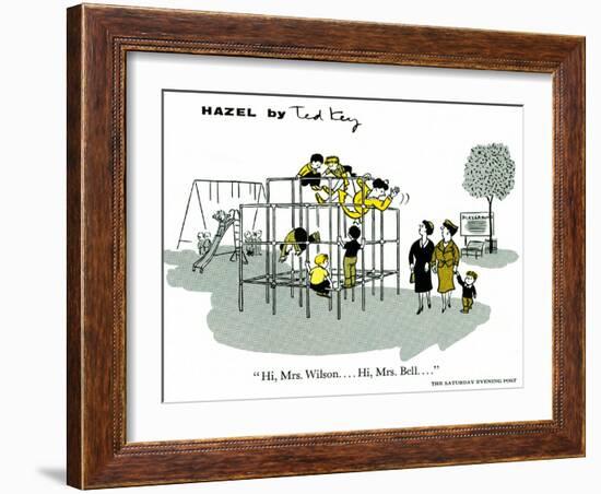 Hazel Cartoon-Ted Key-Framed Giclee Print