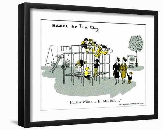 Hazel Cartoon-Ted Key-Framed Giclee Print