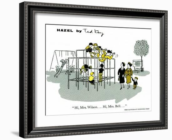 Hazel Cartoon-Ted Key-Framed Giclee Print