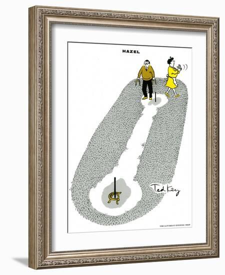 Hazel Cartoon-Ted Key-Framed Giclee Print