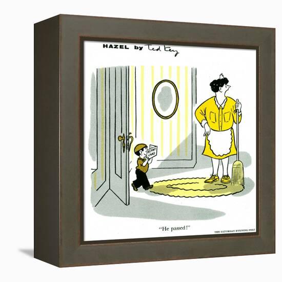 Hazel Cartoon-Ted Key-Framed Premier Image Canvas