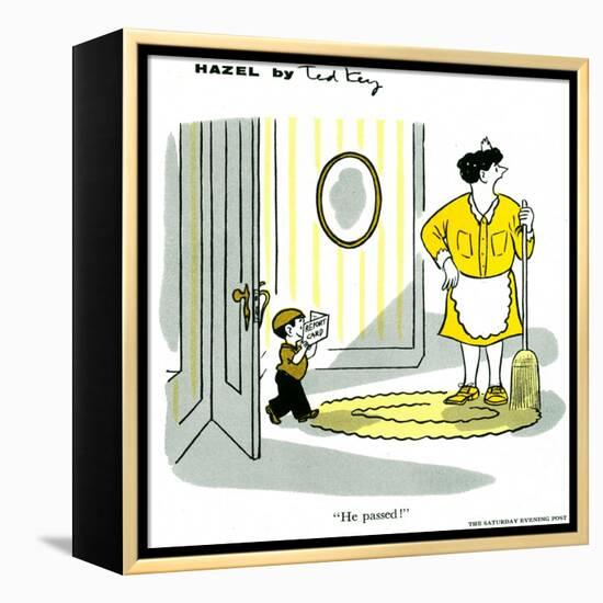 Hazel Cartoon-Ted Key-Framed Premier Image Canvas