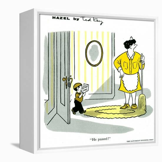 Hazel Cartoon-Ted Key-Framed Premier Image Canvas