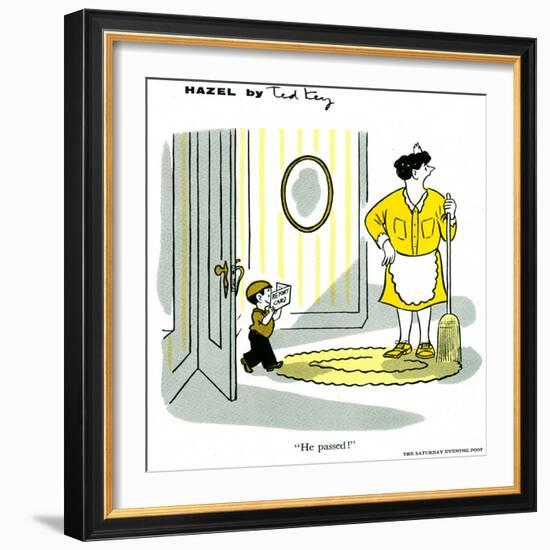 Hazel Cartoon-Ted Key-Framed Giclee Print