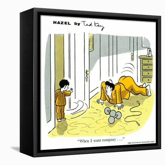 Hazel Cartoon-Ted Key-Framed Premier Image Canvas