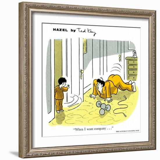 Hazel Cartoon-Ted Key-Framed Giclee Print