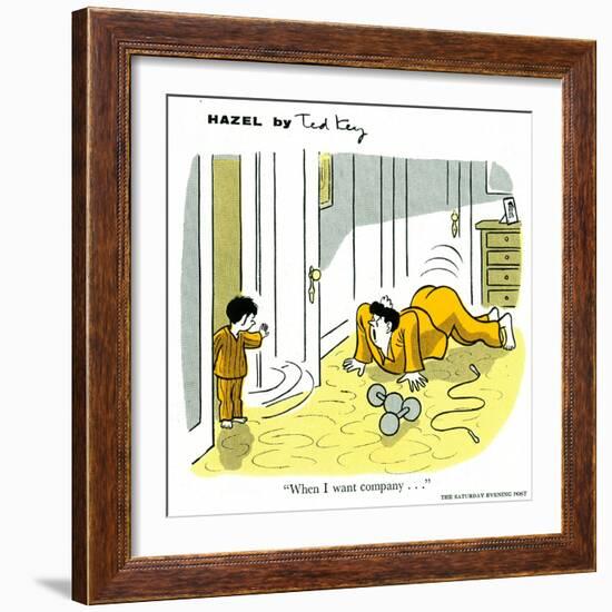 Hazel Cartoon-Ted Key-Framed Giclee Print