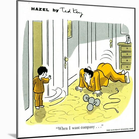 Hazel Cartoon-Ted Key-Mounted Giclee Print