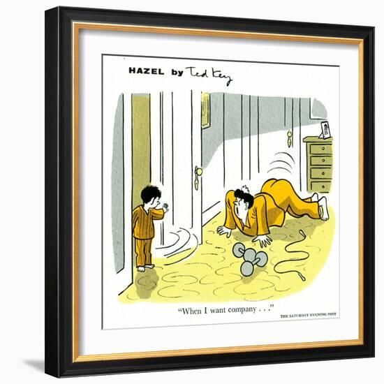 Hazel Cartoon-Ted Key-Framed Giclee Print