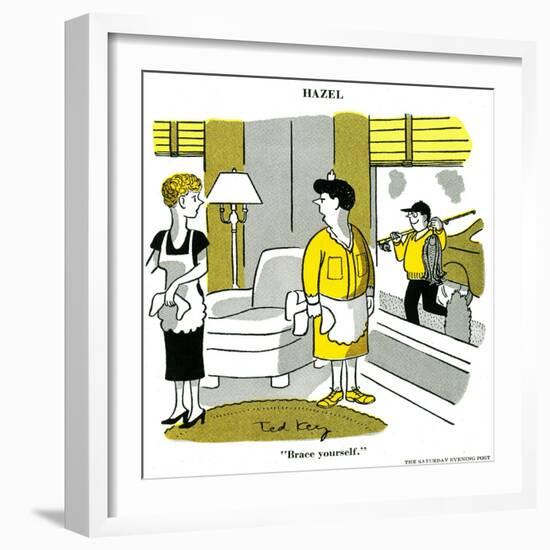 Hazel Cartoon-Ted Key-Framed Giclee Print