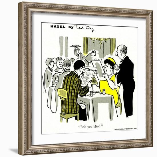 Hazel Cartoon-Ted Key-Framed Giclee Print