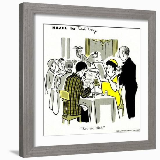 Hazel Cartoon-Ted Key-Framed Giclee Print