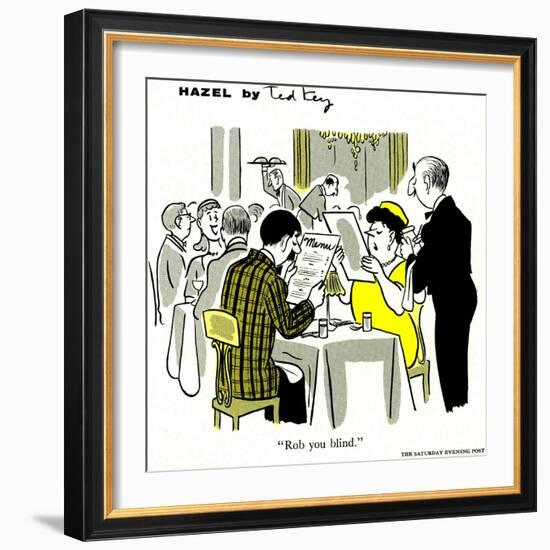 Hazel Cartoon-Ted Key-Framed Giclee Print