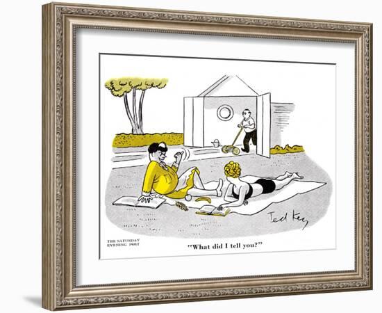 Hazel Cartoon-Ted Key-Framed Giclee Print