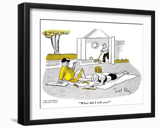 Hazel Cartoon-Ted Key-Framed Giclee Print