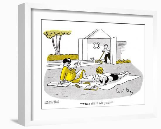 Hazel Cartoon-Ted Key-Framed Giclee Print