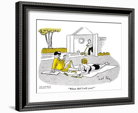 Hazel Cartoon-Ted Key-Framed Giclee Print