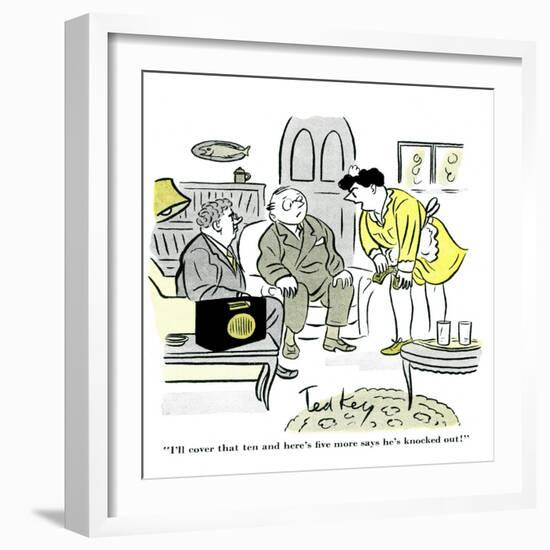 Hazel Cartoon-Ted Key-Framed Giclee Print