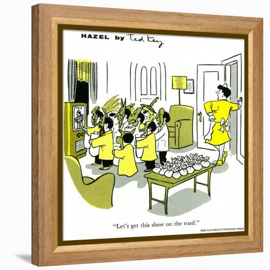 Hazel Cartoon-Ted Key-Framed Premier Image Canvas