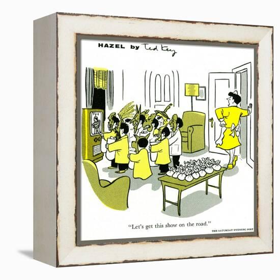 Hazel Cartoon-Ted Key-Framed Premier Image Canvas