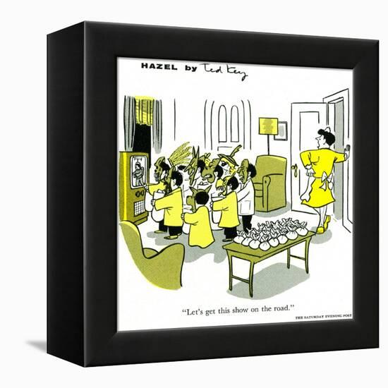 Hazel Cartoon-Ted Key-Framed Premier Image Canvas