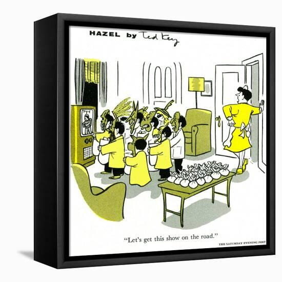 Hazel Cartoon-Ted Key-Framed Premier Image Canvas