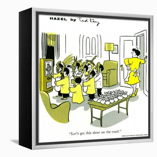 Hazel Cartoon-Ted Key-Framed Premier Image Canvas