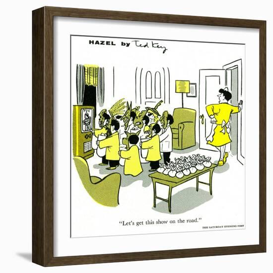 Hazel Cartoon-Ted Key-Framed Giclee Print