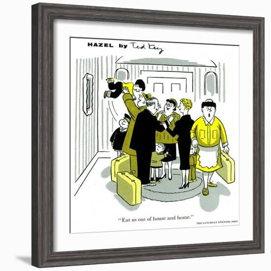 Hazel Cartoon-Ted Key-Framed Giclee Print