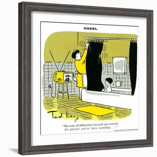 Hazel Cartoon-Ted Key-Framed Giclee Print