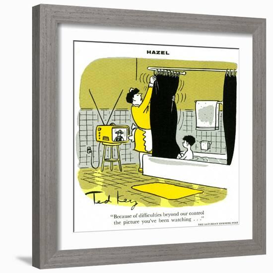 Hazel Cartoon-Ted Key-Framed Giclee Print