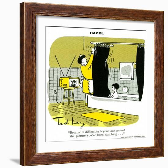 Hazel Cartoon-Ted Key-Framed Giclee Print