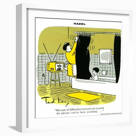 Hazel Cartoon-Ted Key-Framed Giclee Print