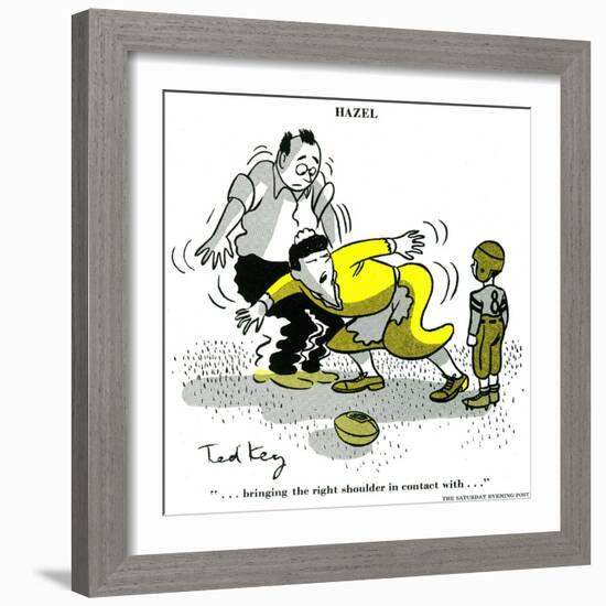 Hazel Cartoon-Ted Key-Framed Giclee Print